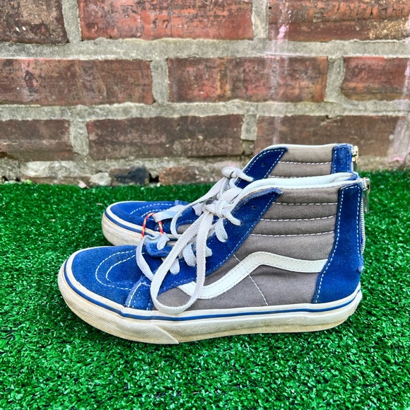 Vans Kids High-Top Sneakers - Blue and Gray - Picture 1 of 6